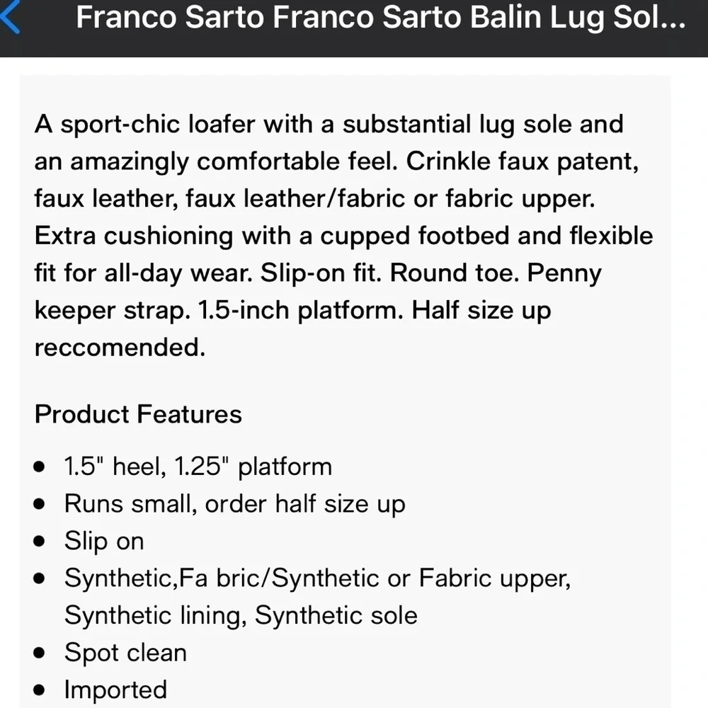 Franco Sarto excellent pre